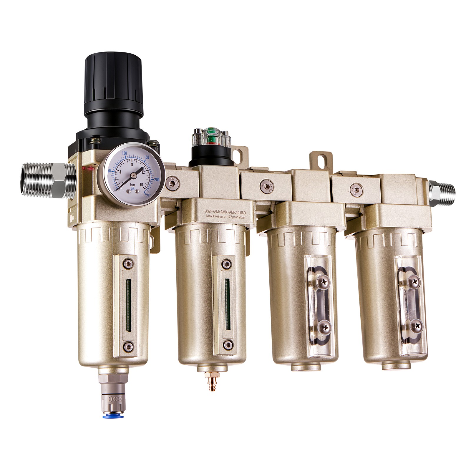 Uimoso Air Compressor Filter 3/4″ NPT 4-Stage Drying System with Auto Drain