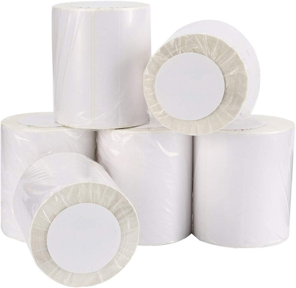 4″x 6″ Perforated Direct Thermal Labels Commercial 250/Roll for Thermal Printer