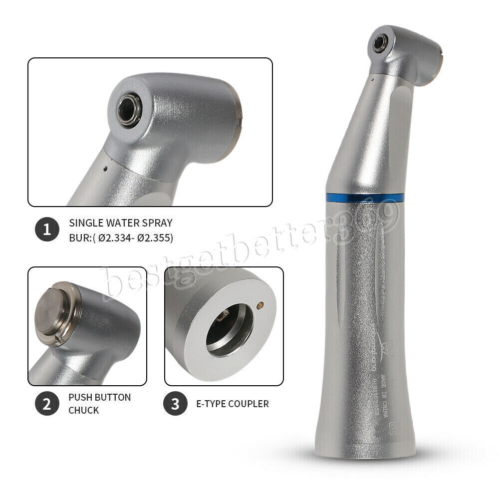 Dental Internal Water Spray Contra Angle Low Speed Handpiece Push Button USA