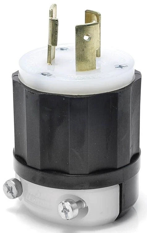 NEW Leviton 2621-CS 250 VAC, 30 A, 0.52 to 0.93″ Cord Locking Plug Free Ship
