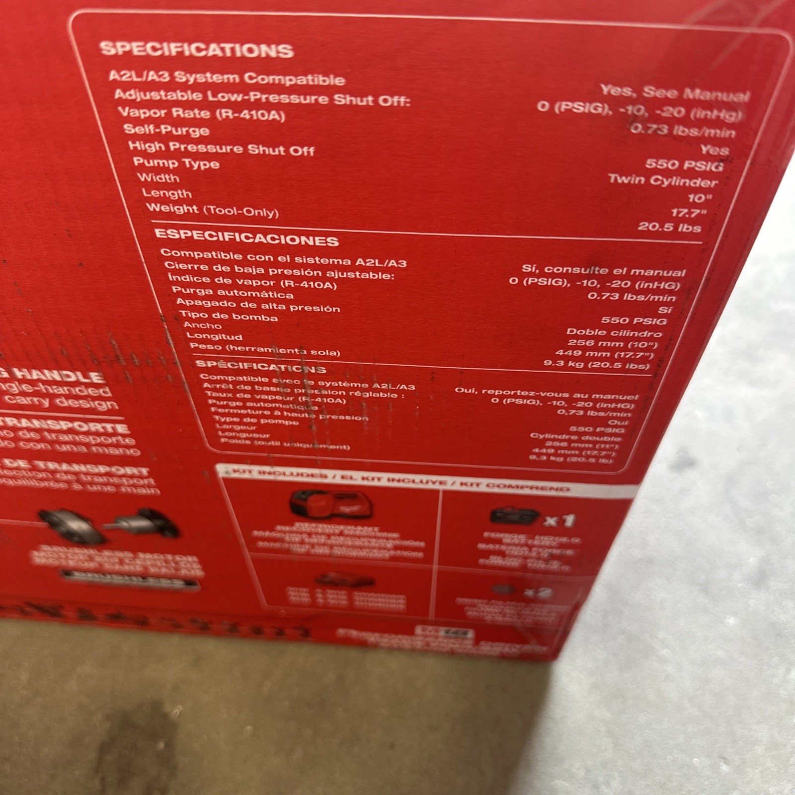 Milwaukee M18 Refrigerant Recovery Machine Kit 2026 12.0 FORGE 2938-21