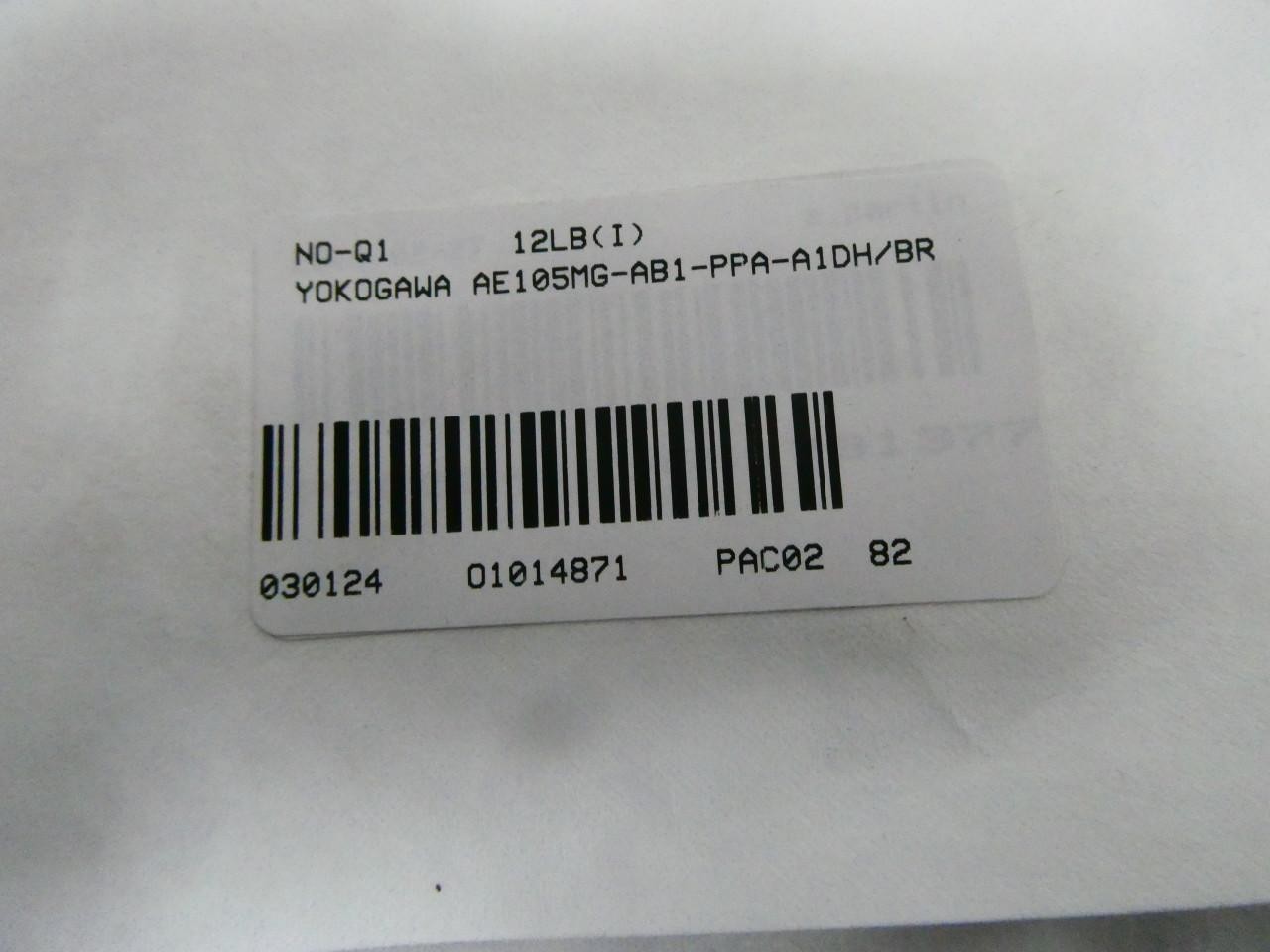 Yokogawa AE105MG-AB1-PPA-A1DH/BR Magnetic Flow Meter 5mm 100-240v-ac 100-120v-dc
