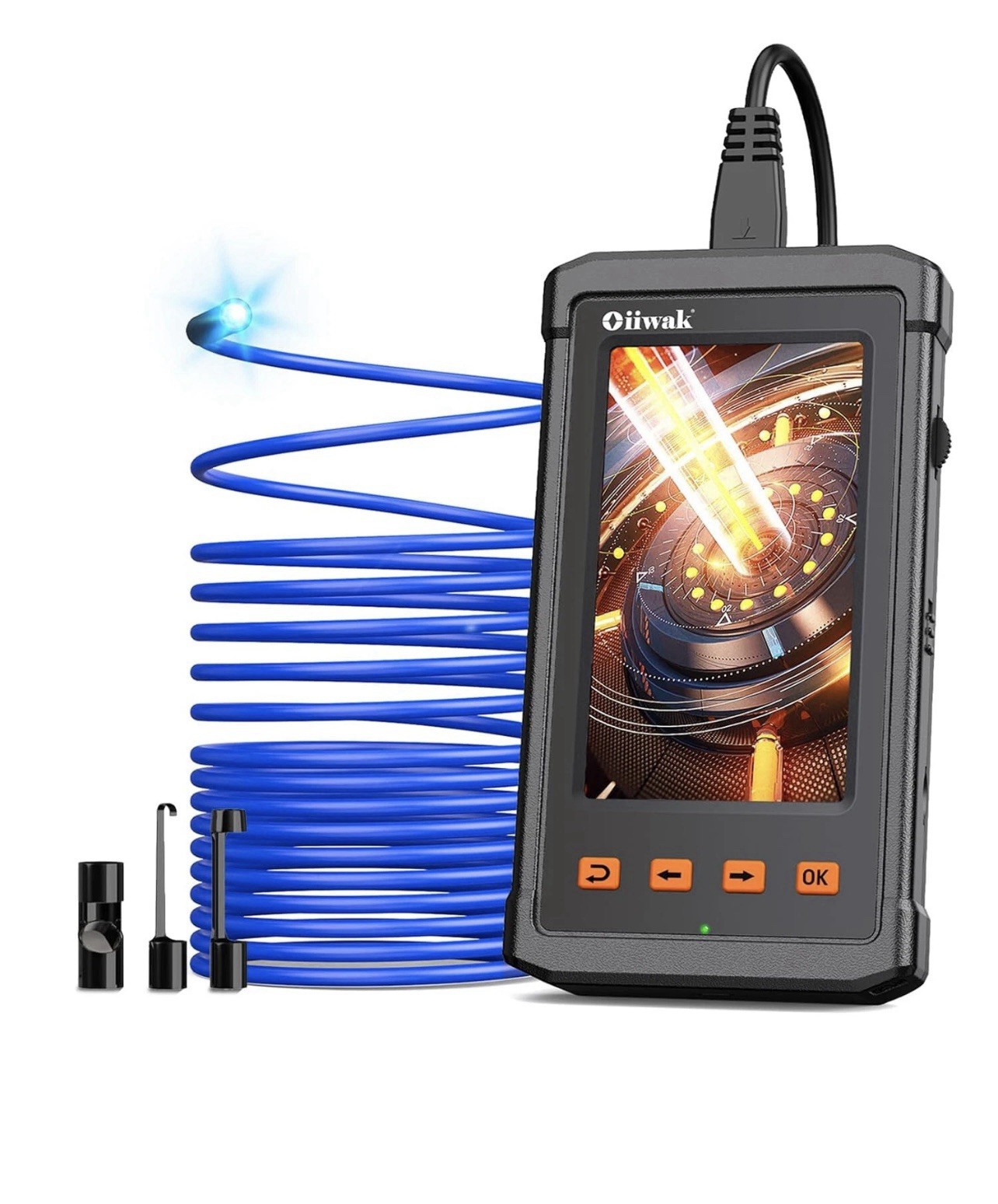 New In Box Oiiwak 1080P HD Digital Endoscope Inspection Camera 11FT 3.5m