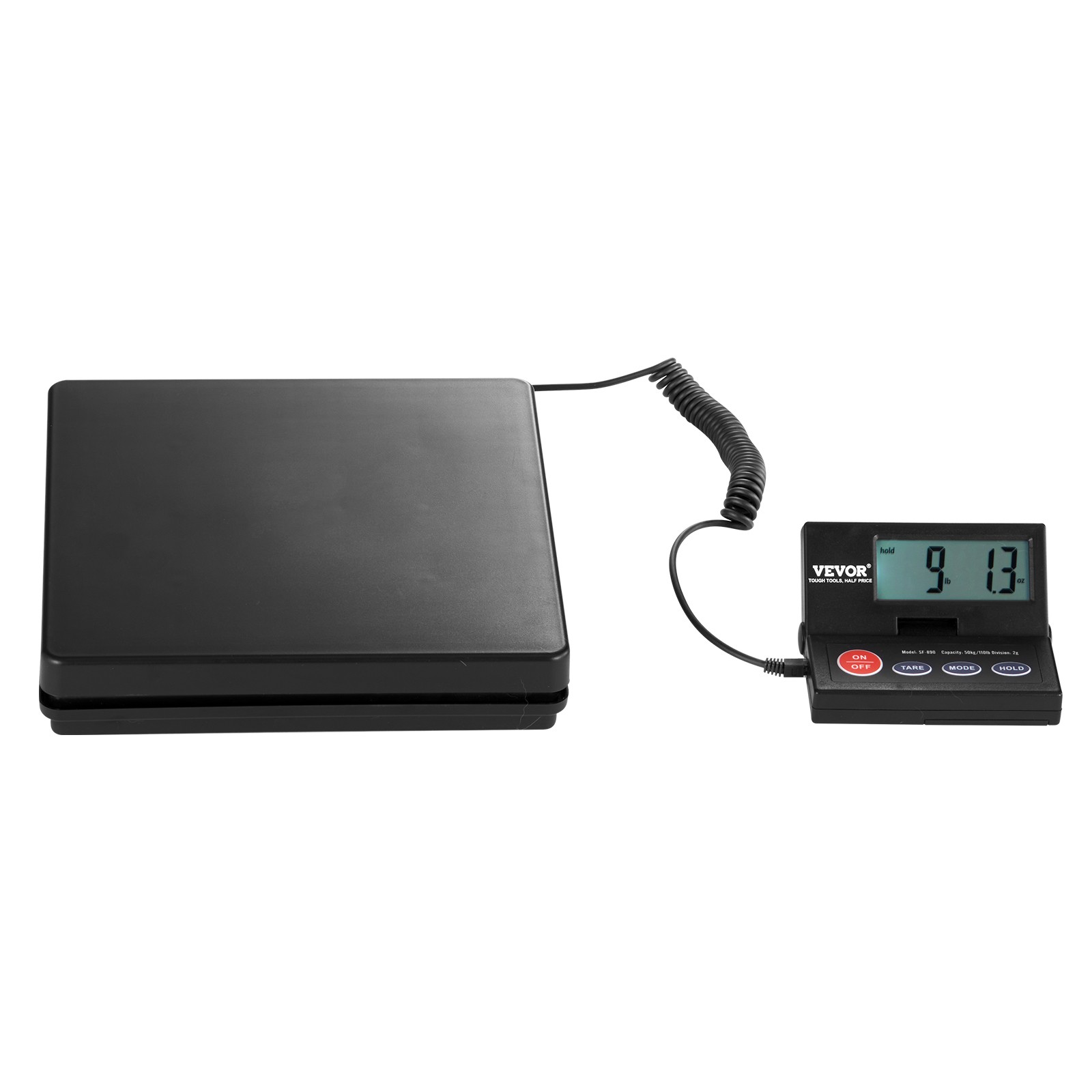 VEVOR Shipping Scale Digital Postal Scale 110 lbs x 0.07 oz. AC/DC Package LCD