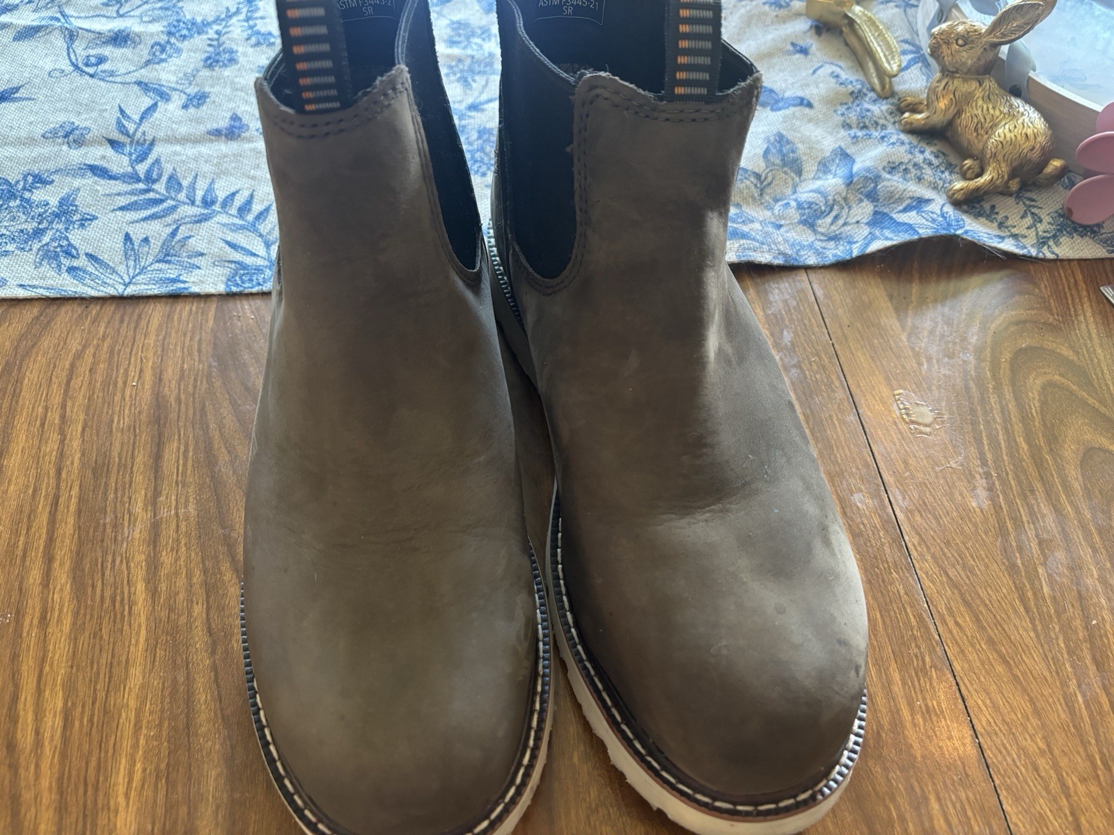Ariat Work Chelsea Slip-On Boots Brown/Gray Composite Toe DRYShield