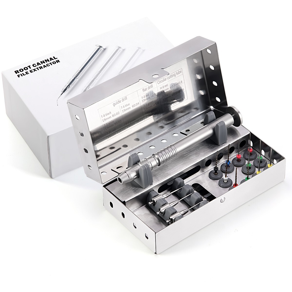 AZDENT Dental Broken File Extractor Endodontic Removal System Kit Endo Root