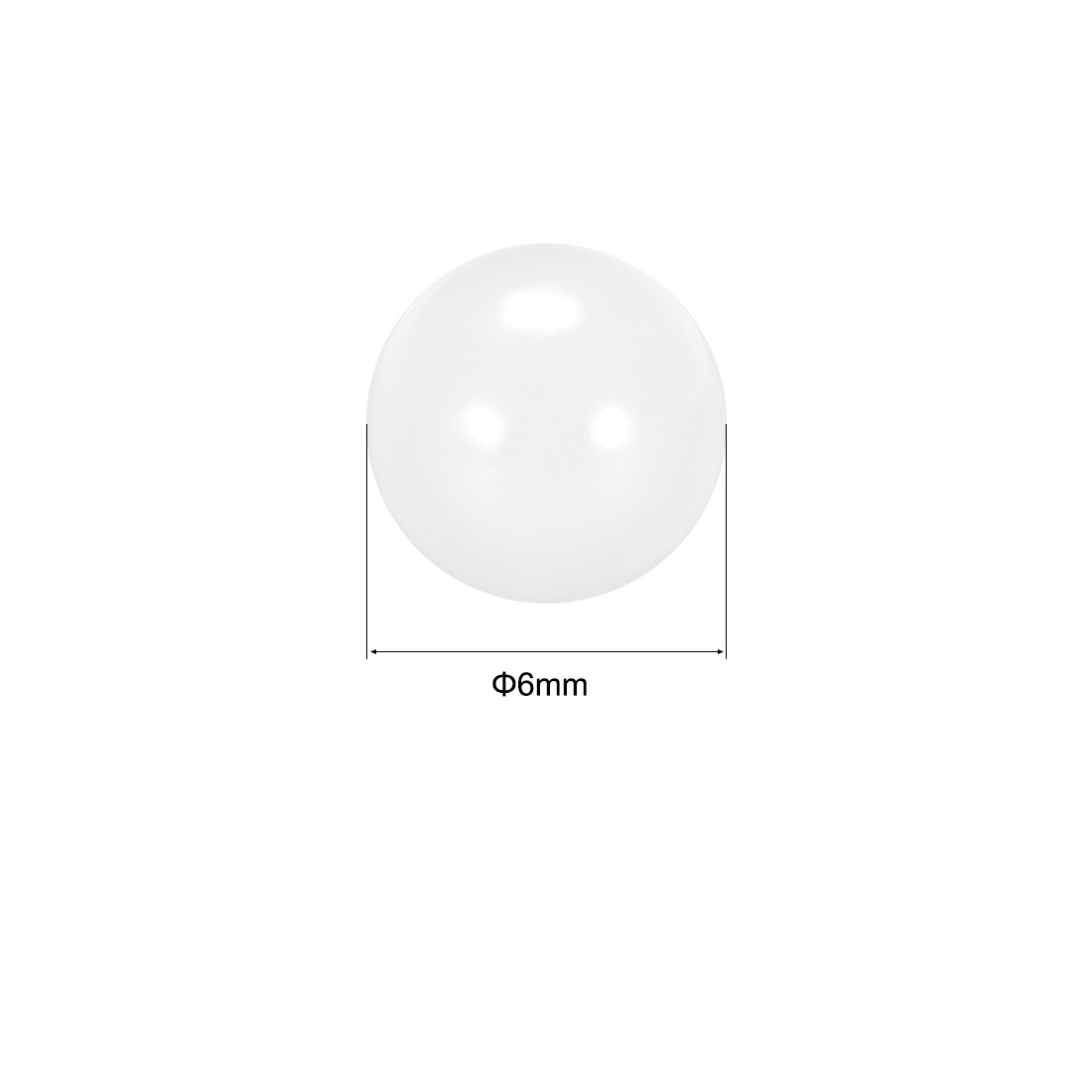 25pcs 6mm Ceramic Bearing Balls ZrO2 Zirconium Oxide Ball G5 Precision