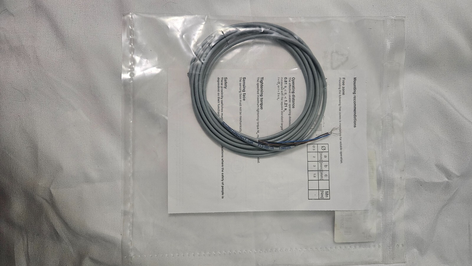AUTOMATION DIRECT PY3-AN-1A 3MM X 22MM PROX SWITCH (NEW) NPN N.O. OUTPUT PIGTAIL