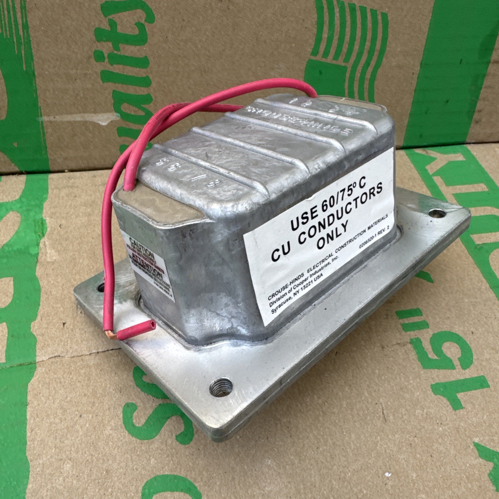 Crouse-Hinds 0200611 Explosion Proof Switch Outlet Box Type EDS Single Pole