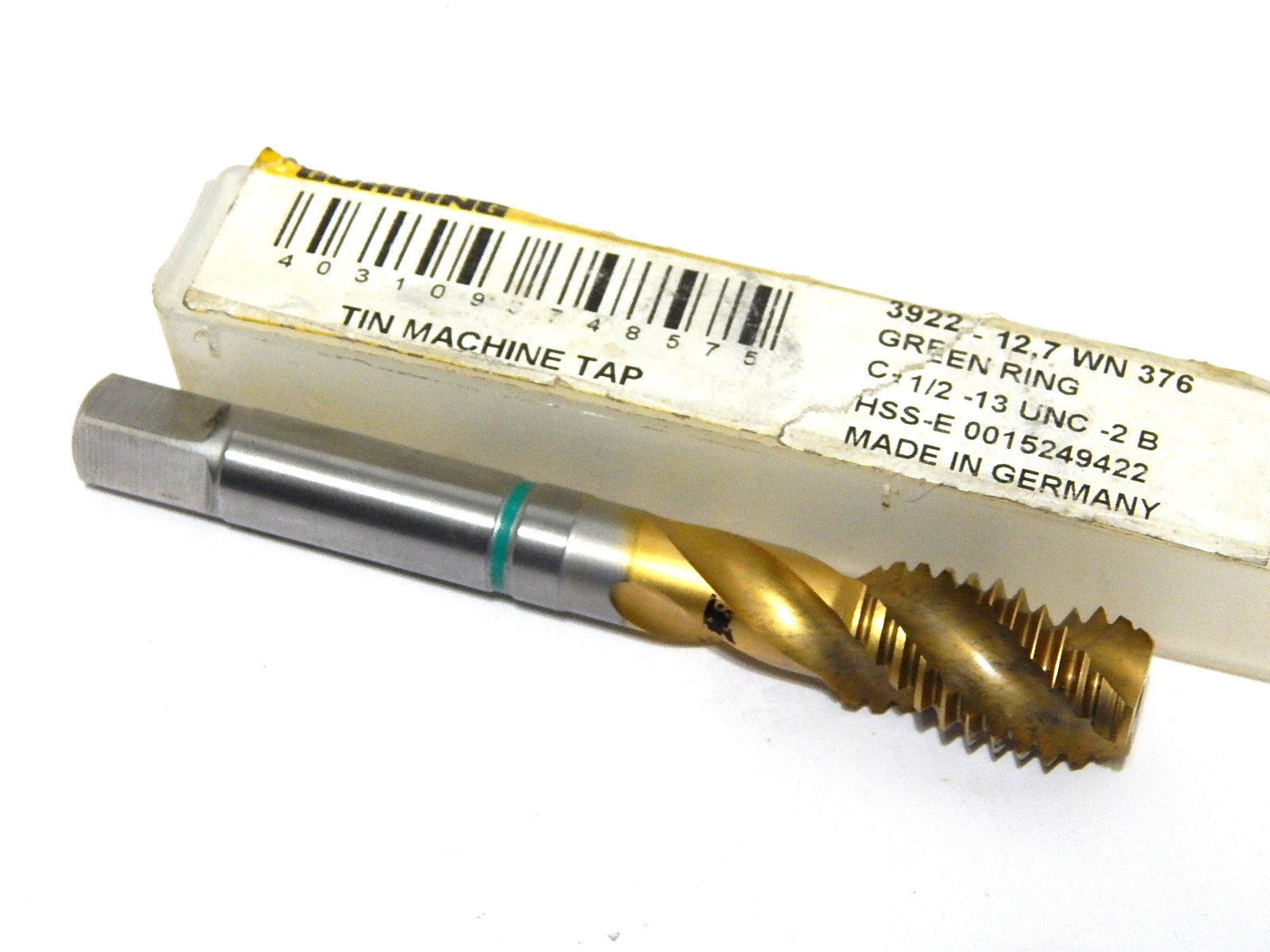 GUHRING 3922 1/2-13 GREEN RING TIN MACHINE TAP
