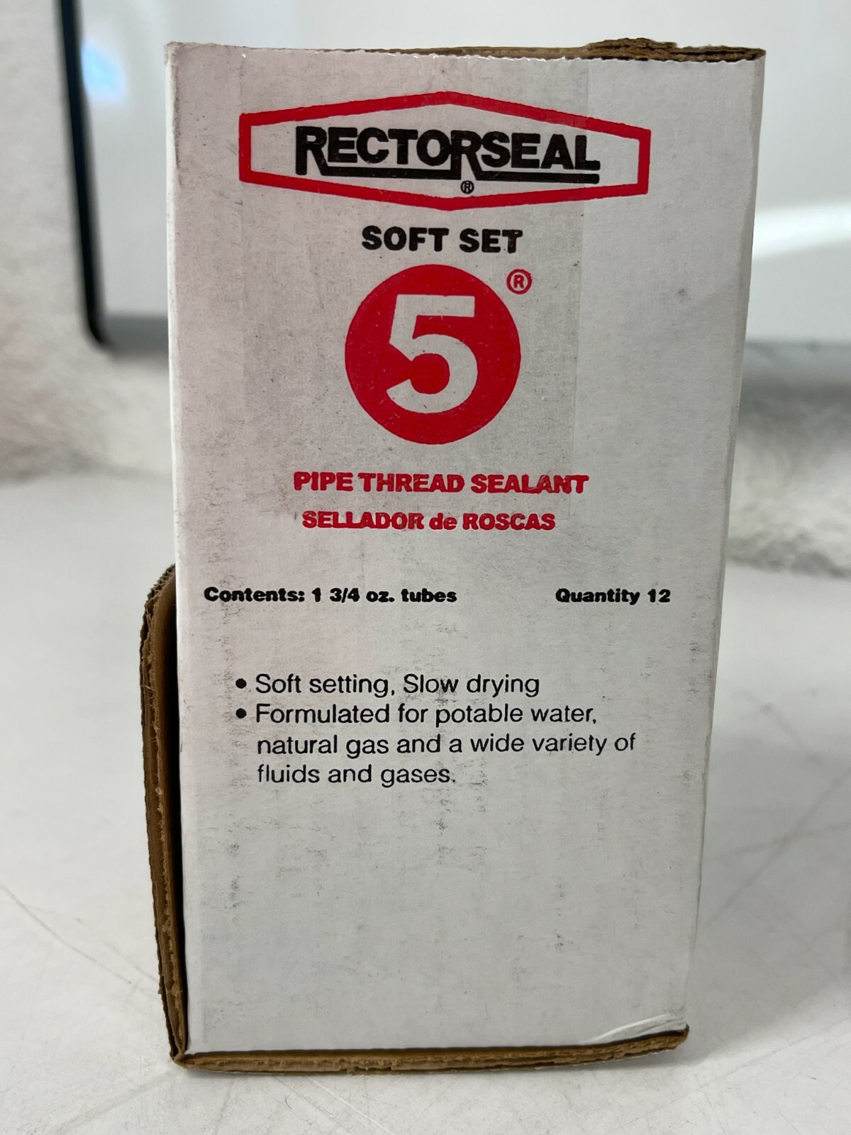 CASE OF 12 RectorSeal #5 Metal & PVC Thread Seal Pipe Sealant 701563