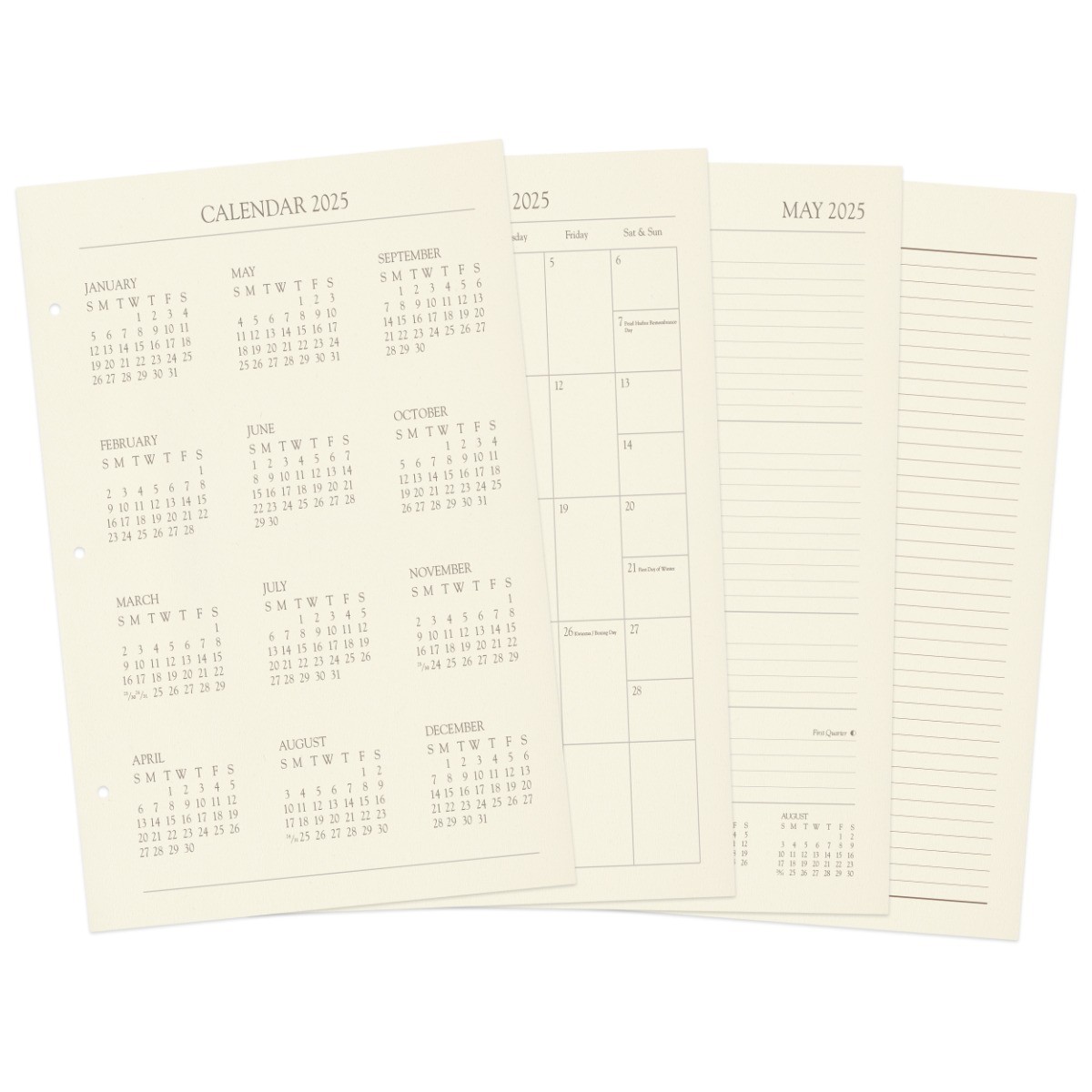 Gallery Leather 2026 Ring-Bound Planner Refills