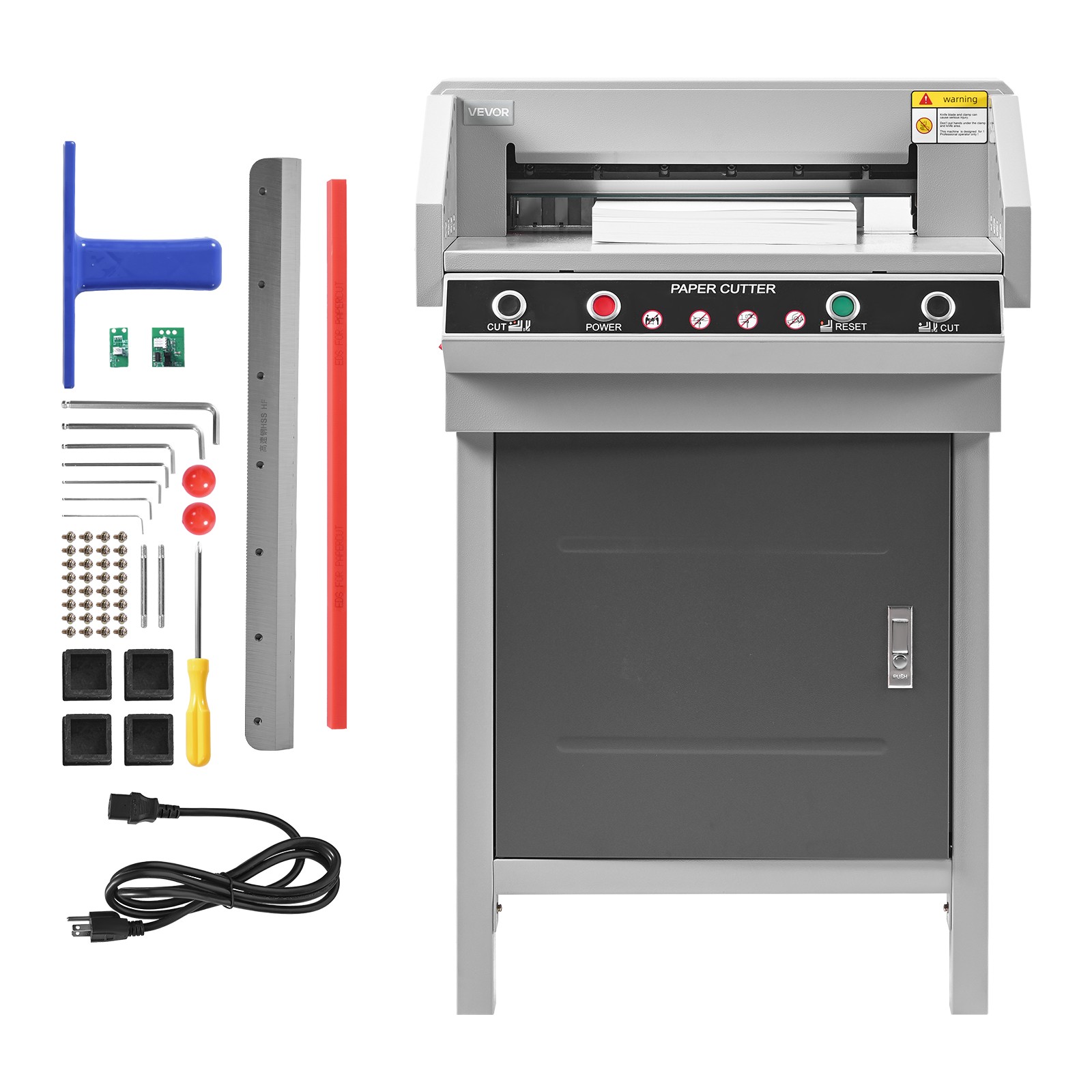 VEVOR Electric Paper Cutter 17.72 in Cutting Width 1.57 in Cutting Thickness