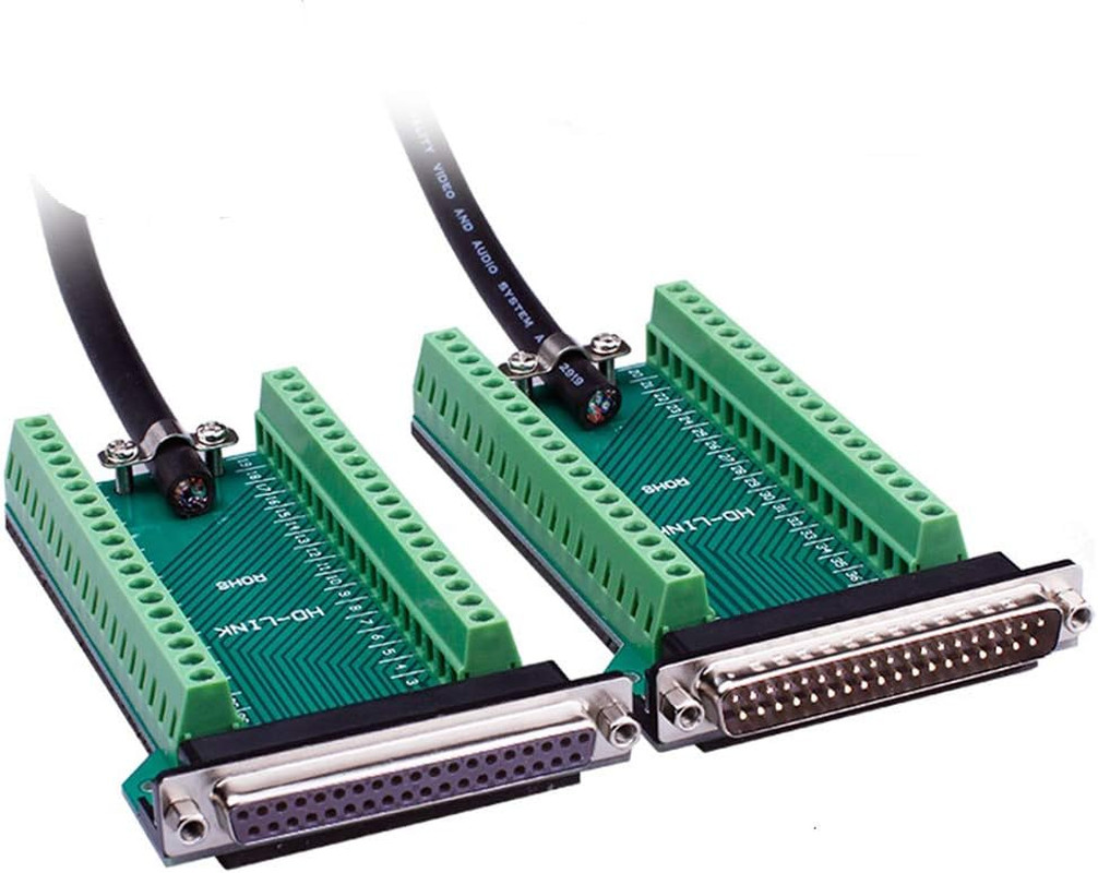 DB37 Solderless RS232 D-SUB Serial to 37-Pin Port Terminal Female Adapter Connec