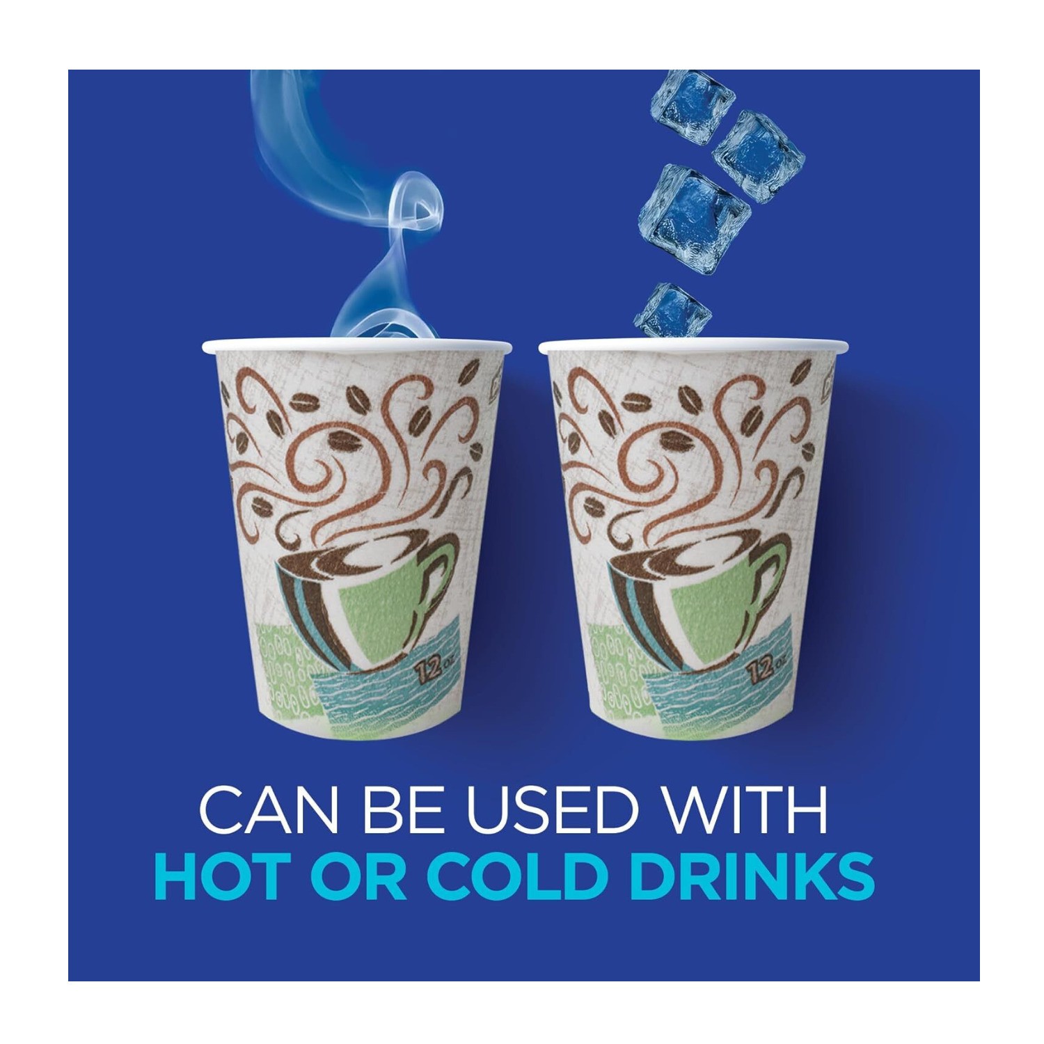 Georgia-Pacific Dixie PerfecTouch 12 oz Insulated Paper Coffee Cups (1000 Count)