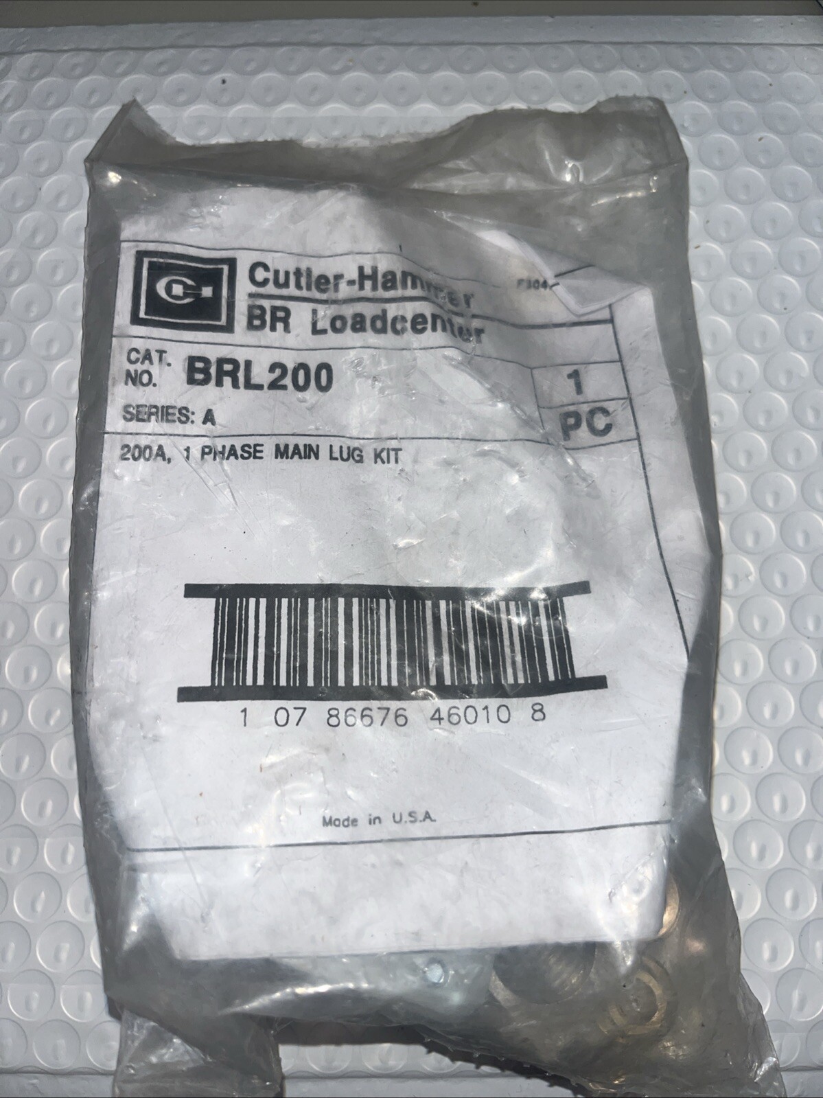 Cutler Hammer BRL200 Series A Main Lug Kit 1 Phase 200 Amps For BR Load Centers
