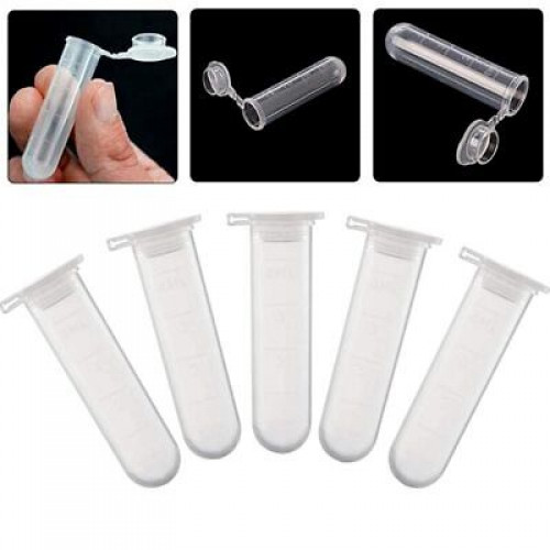 25/50pcs 0.2ml 0.5ml 1.5ml 2ml 5ml 10ml PP Centrifuge Tube