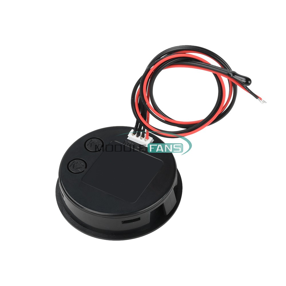 Digital Battery Level Indicator Voltage Power Percentage Temperature LCD Display