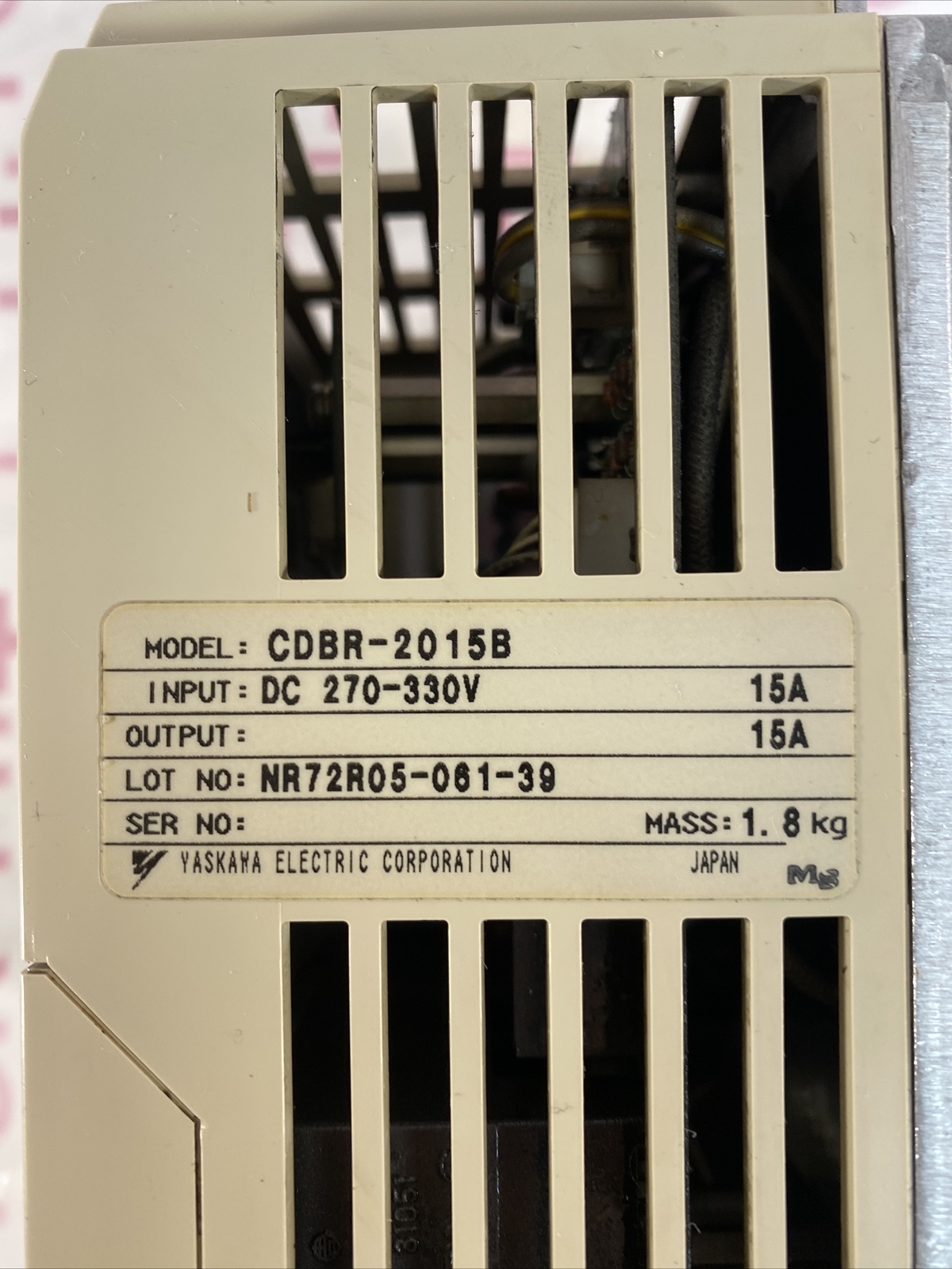 Yaskawa Electric CDBR-2015B Brake Unit CDBR2015B OVERNIGHT SHIPPING