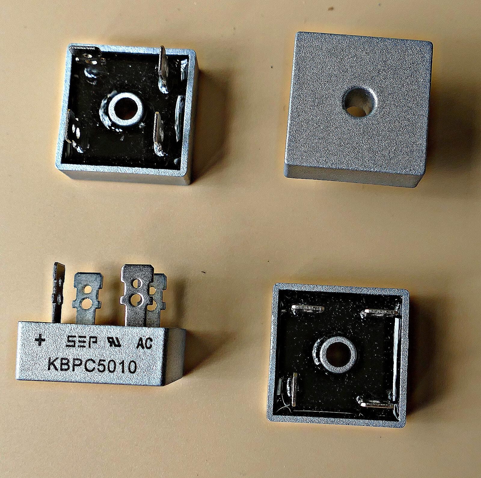 50 amp Full Wave Bridge Rectifier. KBPC5010 For converting AC to DC 4 pieces