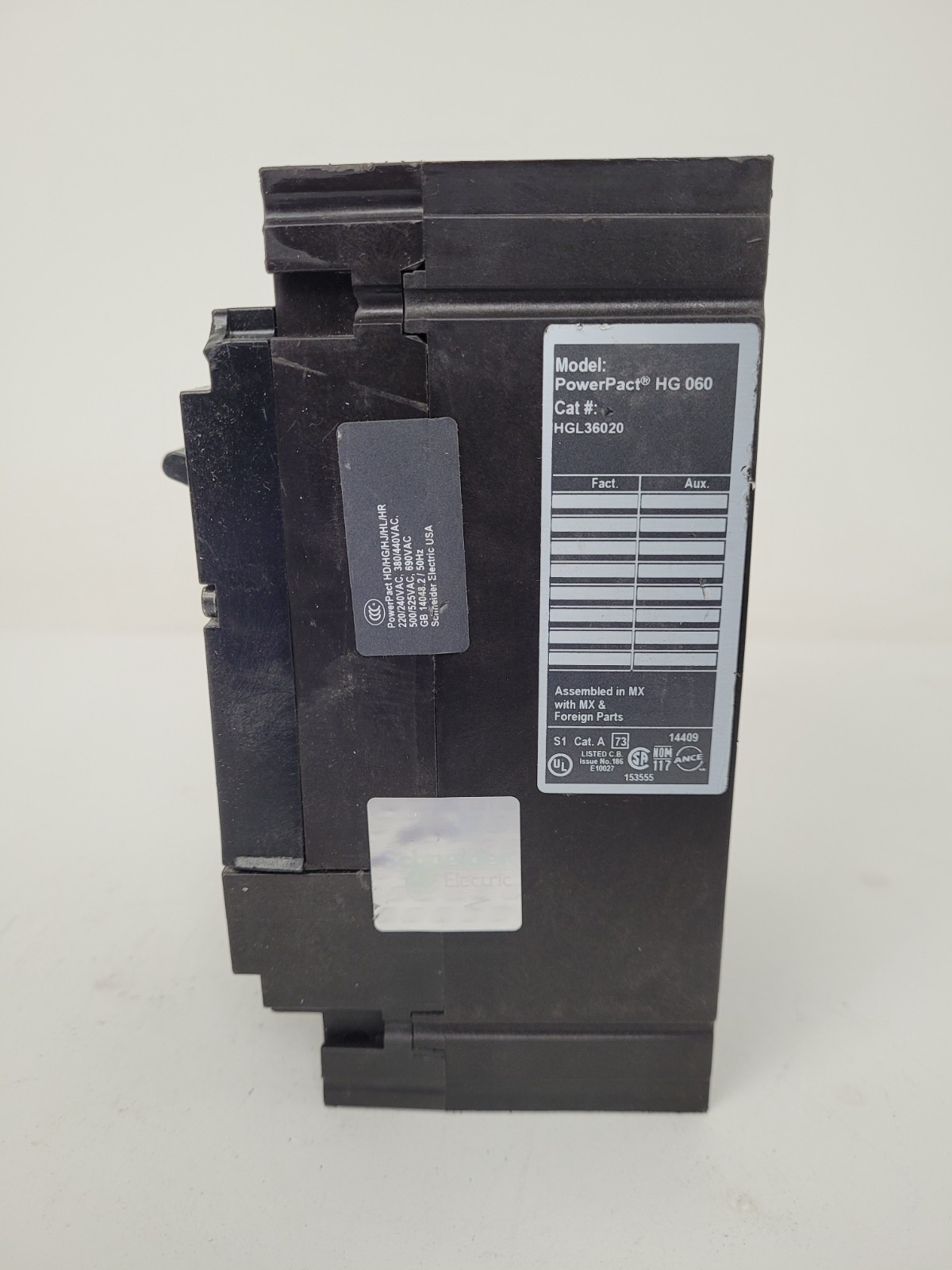 HGL36020 Square D 20 Amp Circuit Breaker 600V – Next Day Option