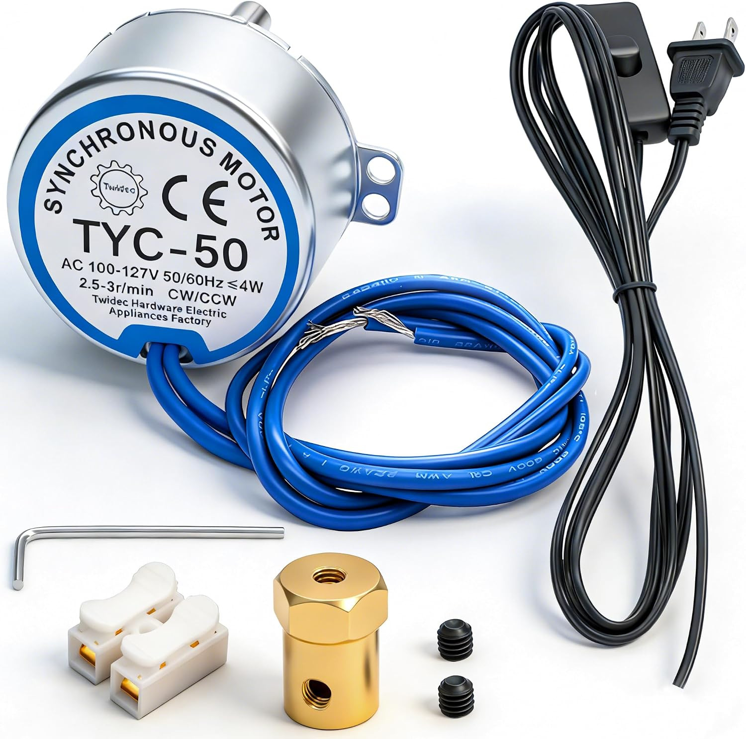 /Synchronous Turntable Motor Electric Motor 2.5-3RPM/MIN 50/60Hz 4W CCW/CW AC…