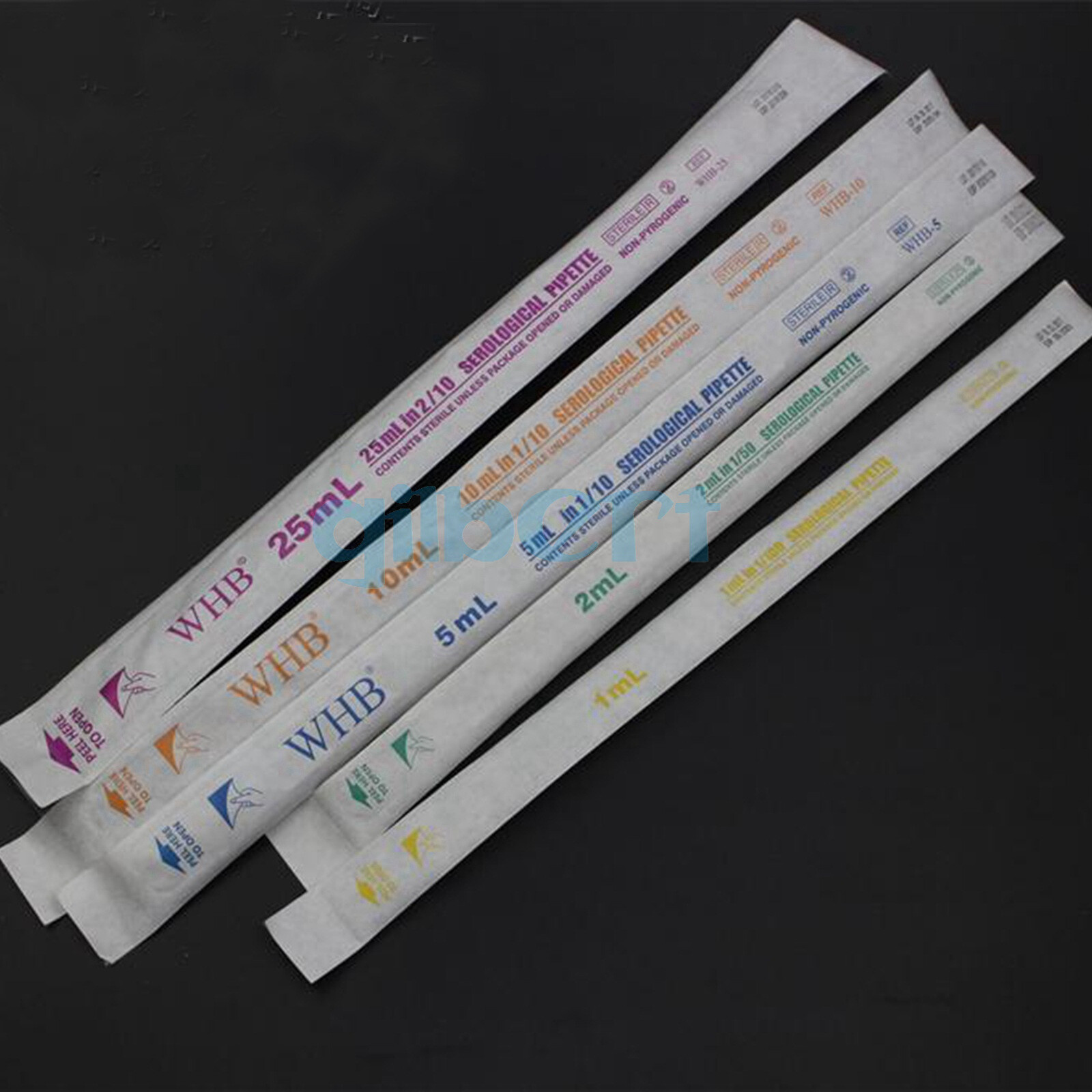 1/2/5/10/25ml Volume Polystyrene Serological Pipette Graduations Labware