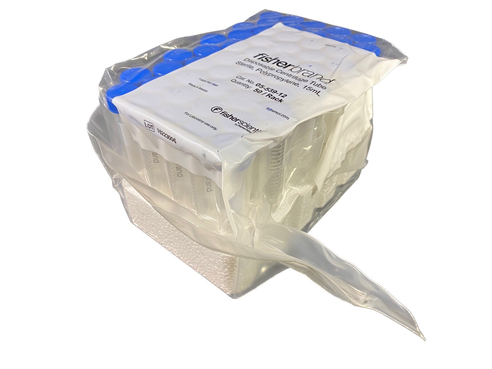 FISHERBRAND Polypropylene 5mL Graduated Centrifuge Macrotubes 05-539-12 (50/cs)