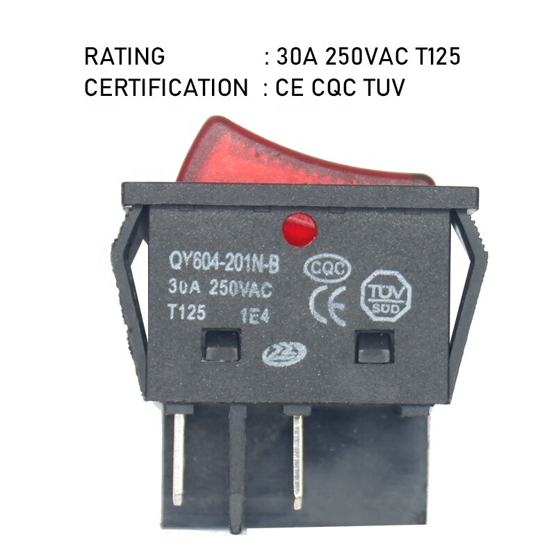 30A 250VAC welding machine kcd4 SPDT rocker switches QY604-201N-B