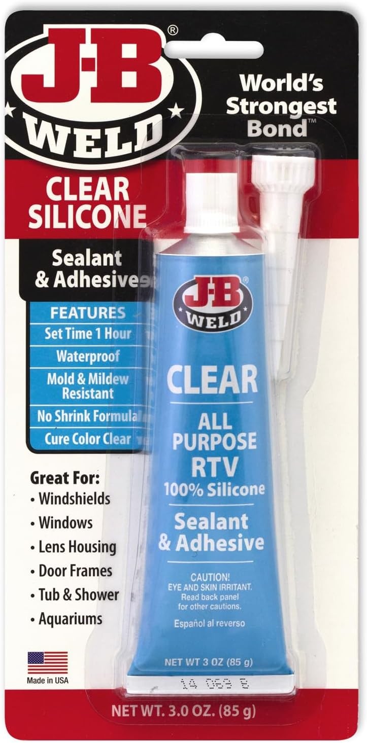 31310 All-Purpose RTV Silicone Sealant and Adhesive – 3 oz. – Clear