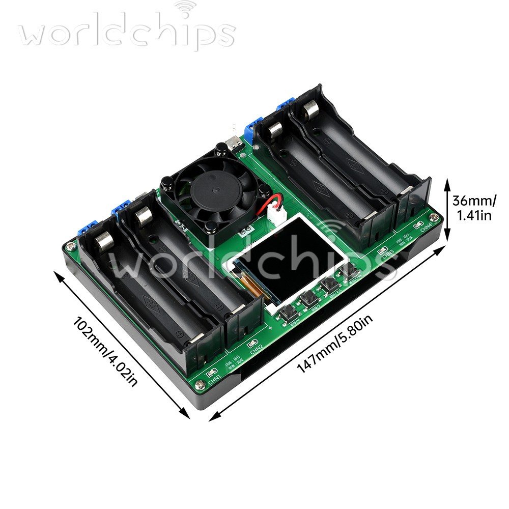 4Channel 18650 Battery Capacity Internal Resistance Tester Auto Charge Discharge