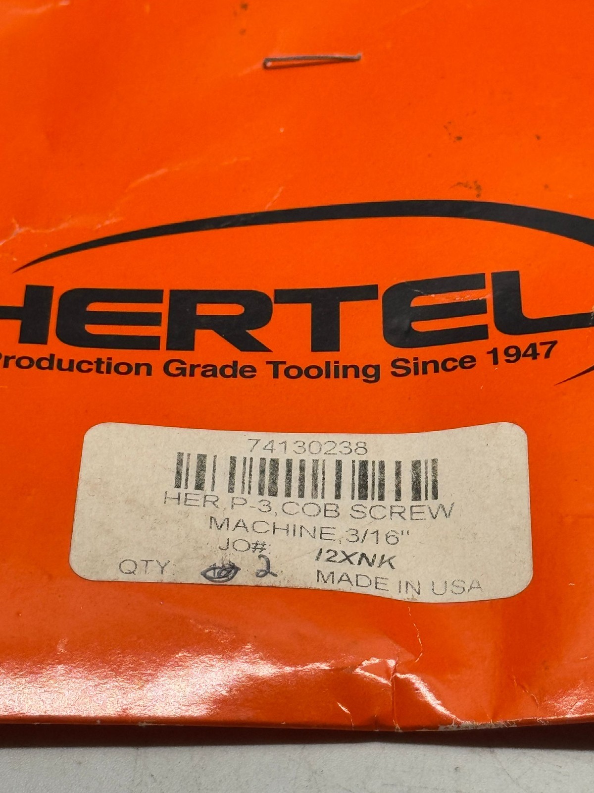 Hertel Screw Machine Cobalt Drill Bits 3/16in 2pcs Precision Industrial Tooling
