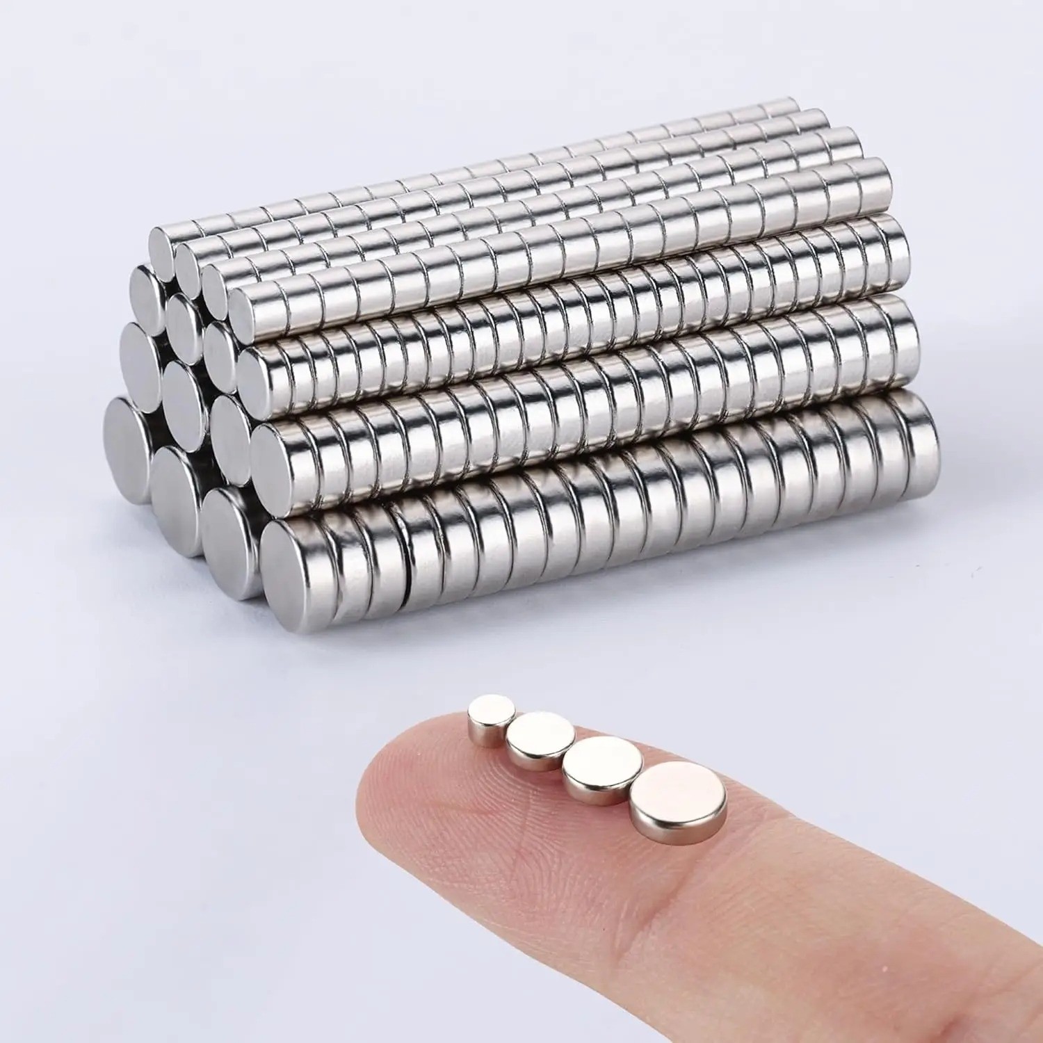 400-100Pcs Small Magnets, 3x2x4x5 mm Mini Tiny Round Magnets, Micro Magnets