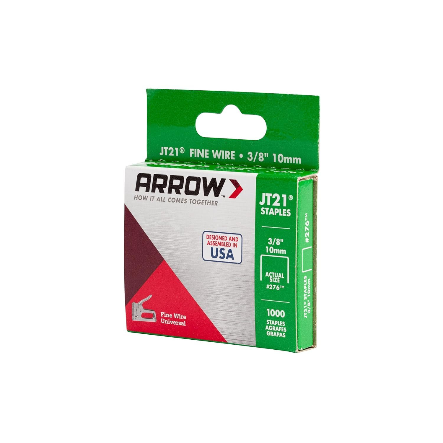Arrow Jt21 3 8 Inch Staples For Staple Guns Heavy Duty Galvanized Steel 1000 …