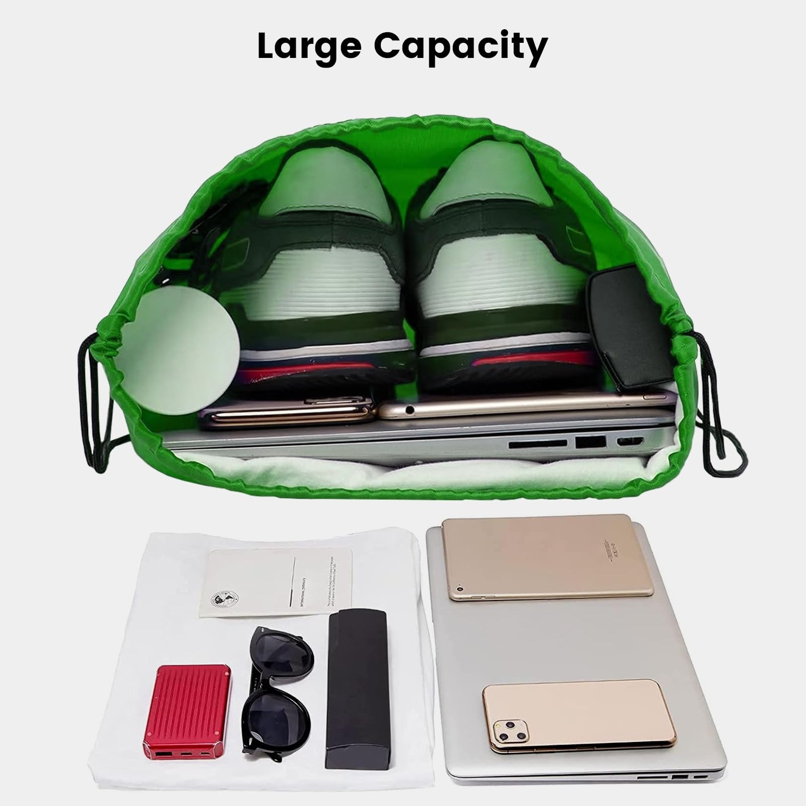 Vorspack 60 Pcs Drawstring Bags Bulk, 15.7 x 13.3 One Size, Multicolor
