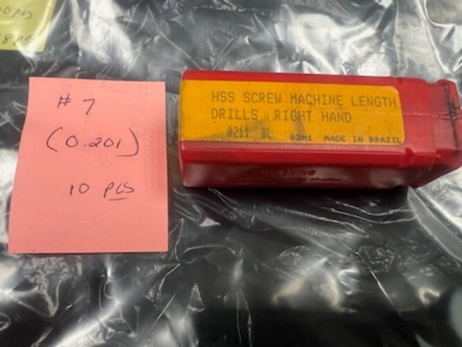 Lot of 88 HSS Screw Machine Sizes as listed