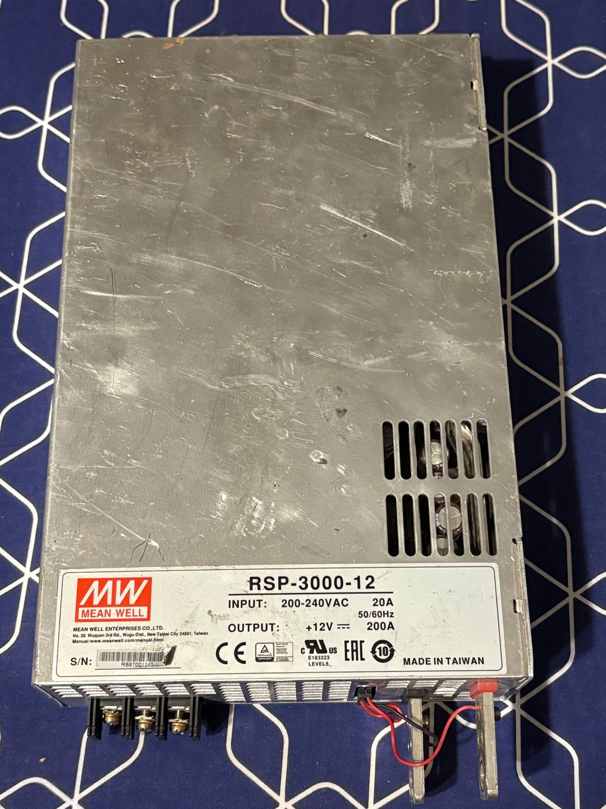 Mean Well RSP-3000-12 12V 200A Power Supply
