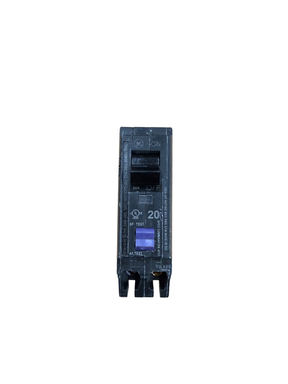 10 PCS GE/ABB THQL1120PDF 20A 1-Pole Dual Function AFCI/GFCI Plug-On Neutral