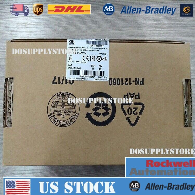1766-L32BWA New Factory Sealed Allen Bradley 1766L32BWA1400 32 Point Controller