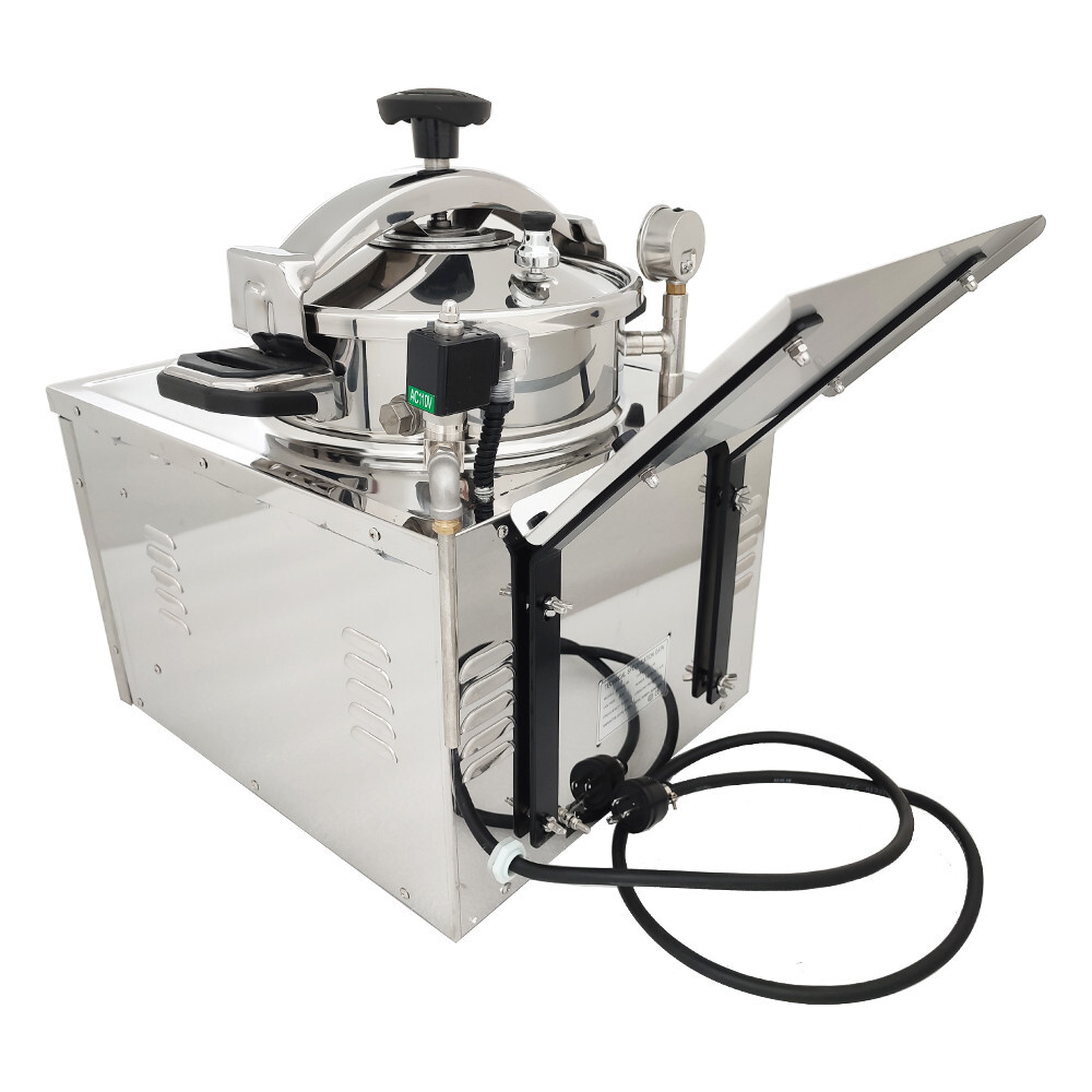 16L High Pressure Fried Chicken Machine 110V Chicken Pressure Food Oven Fryer