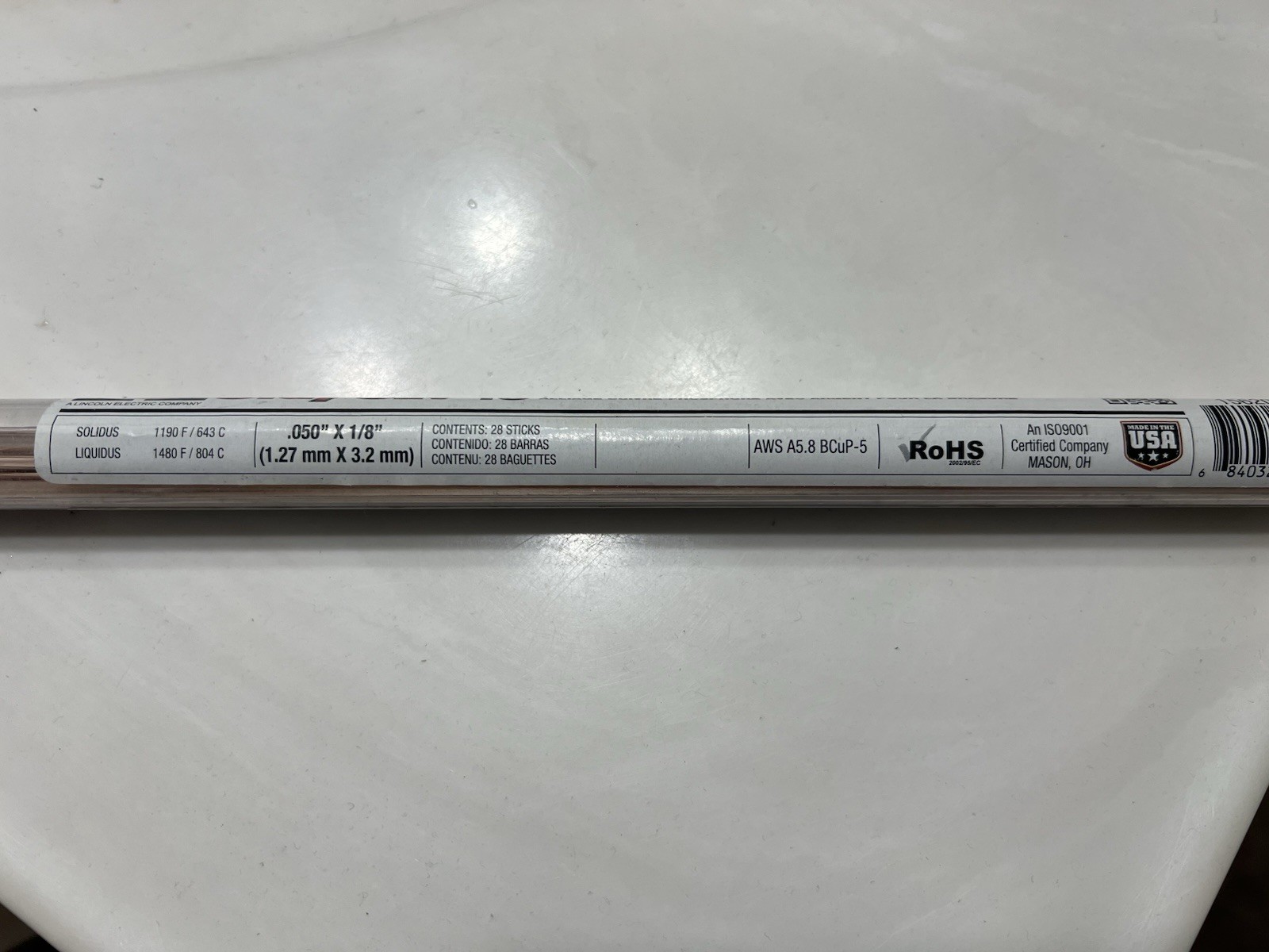 Harris Stay-Silv 15 Phos-Copper Silver Brazing Rod AWS A5.8 BCuP-5 MPN
