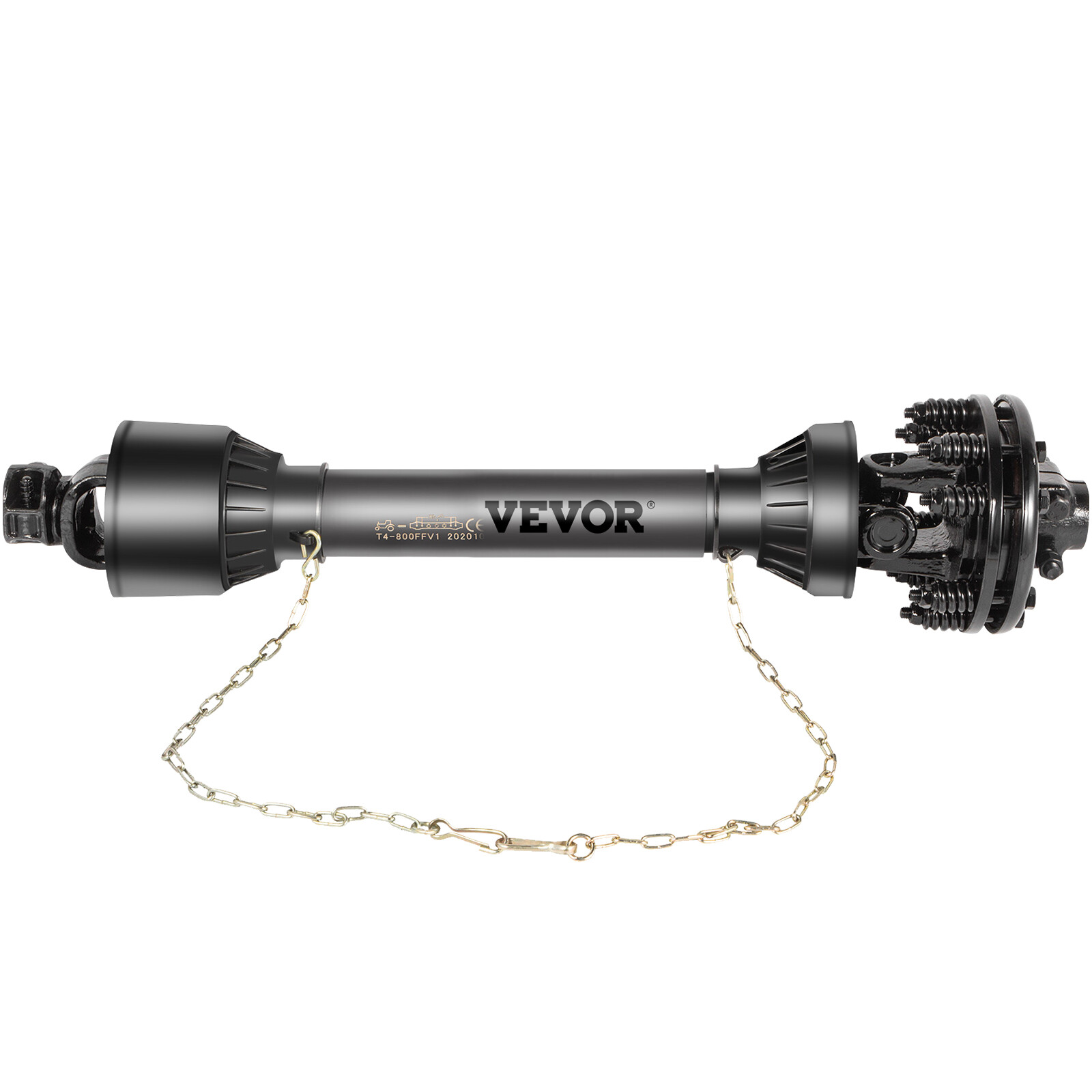 VEVOR PTO Shaft PTO Drive Shaft 1-3/8″ 6 Spline Endw/Slip Clutch T4 43″-59″