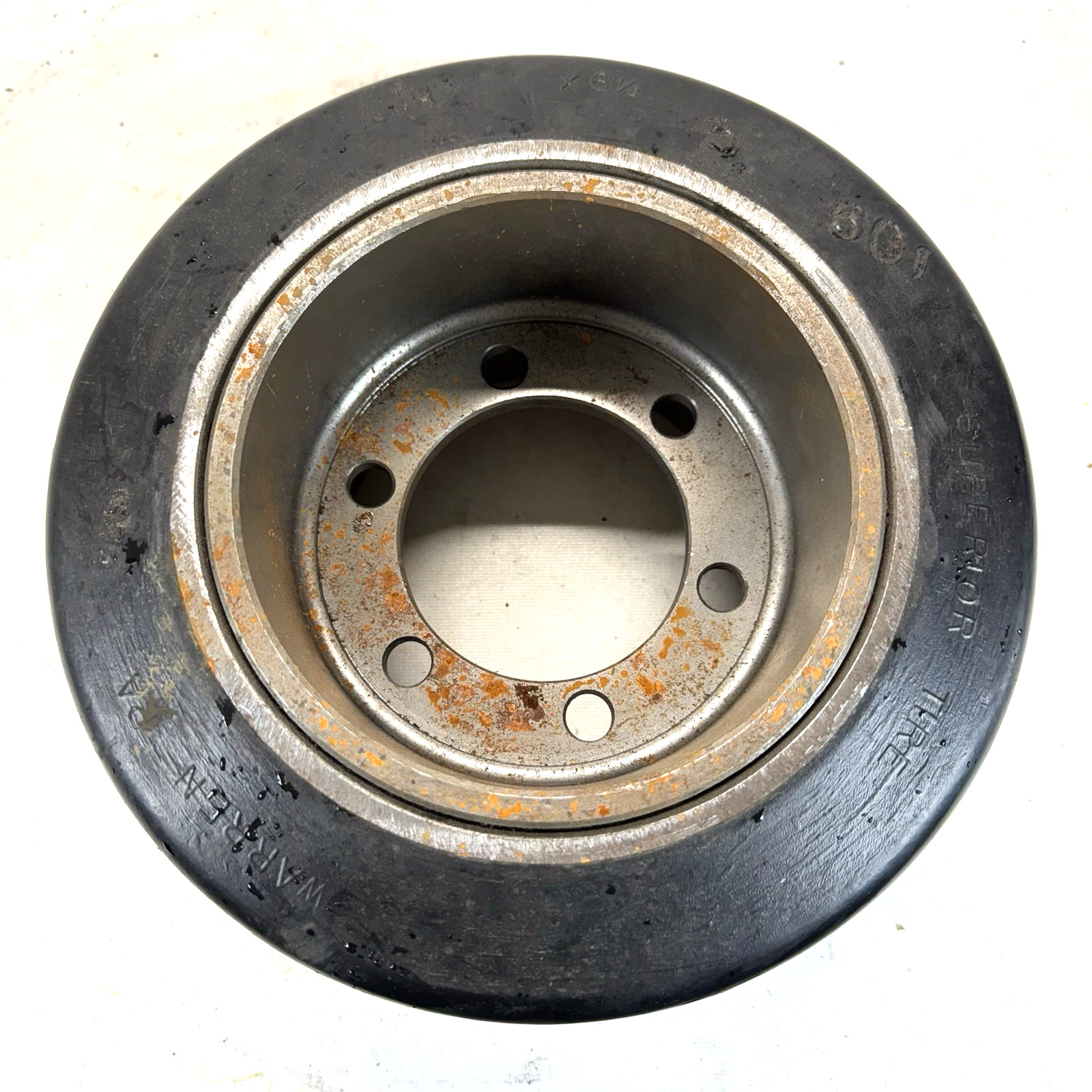 SUPERIOR TIRE 10X5X6.5 SMOOTH PRESS-ON ASSEMBLY FOR NISSAN 43350-FS000 FORKLIFT
