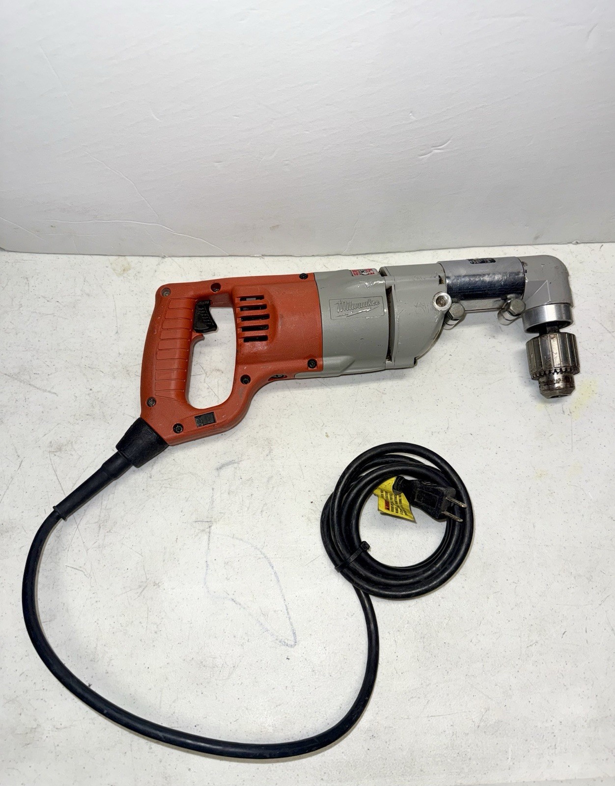 Milwaukee 1107-1 Corded 1/2 in. Right-Angle Drill, 7 Amp, 0-500 Rpm, 120V Tool