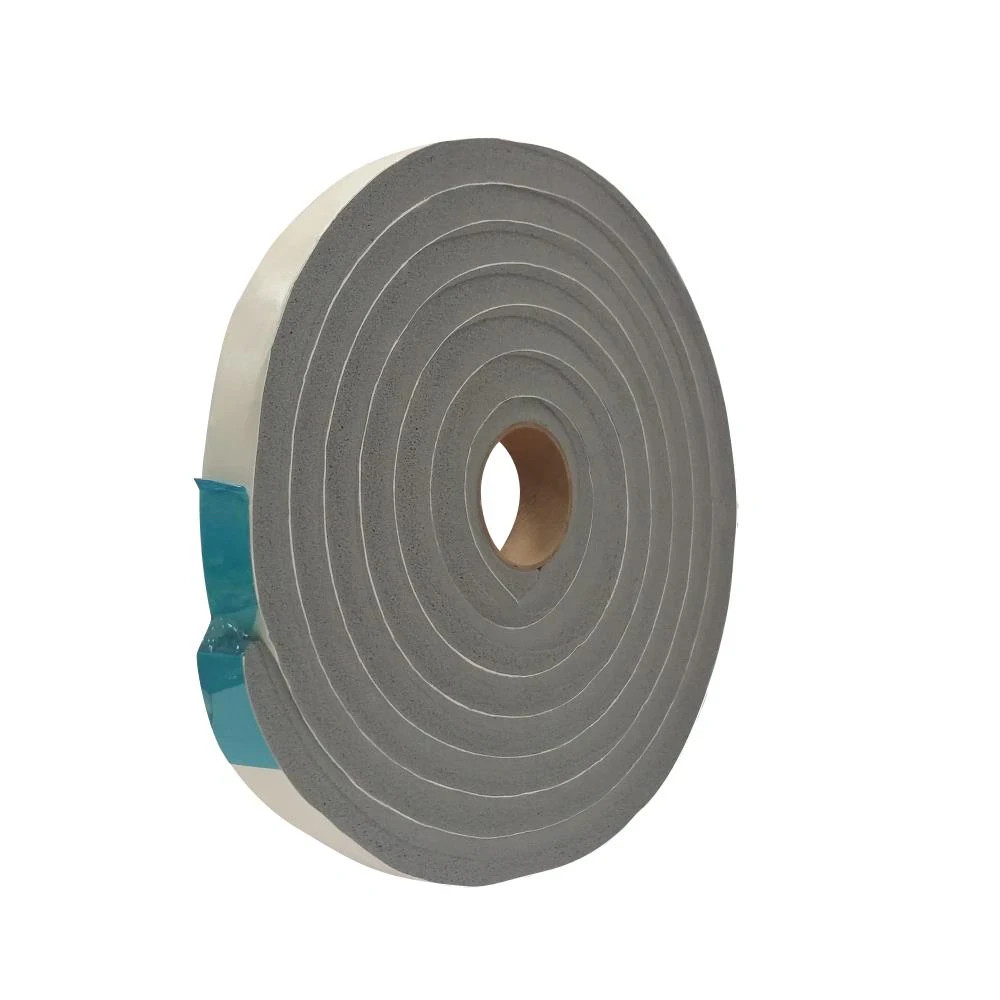 3/4 in. x 1/2 in. 10 ft. Grey Vinyl Foam Weather-Seal Self-Stick Tape
