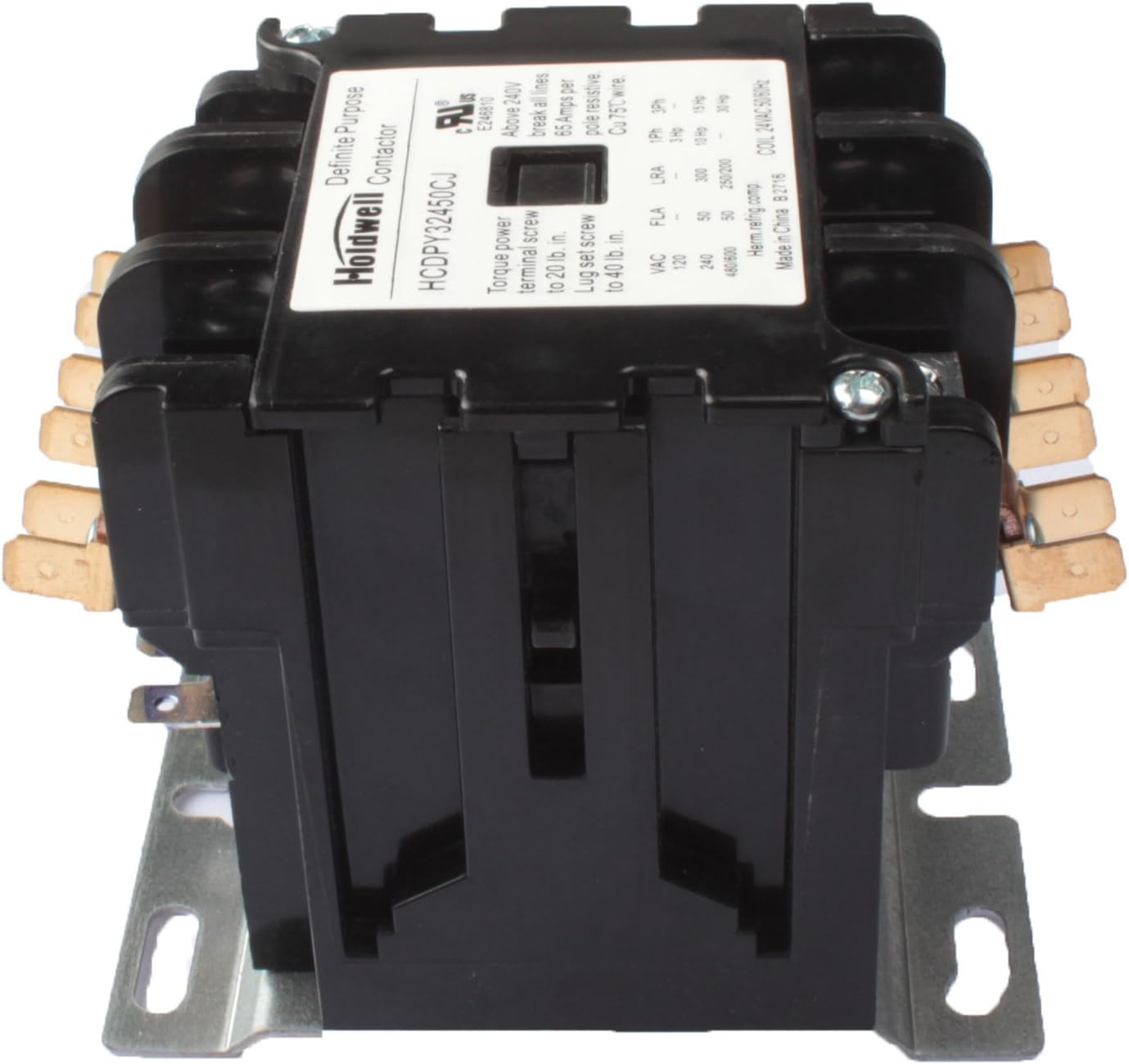 42DF35AJ 3 Pole 50 Amp 24V Coil Definite Purpose Air Conditioner Contactor