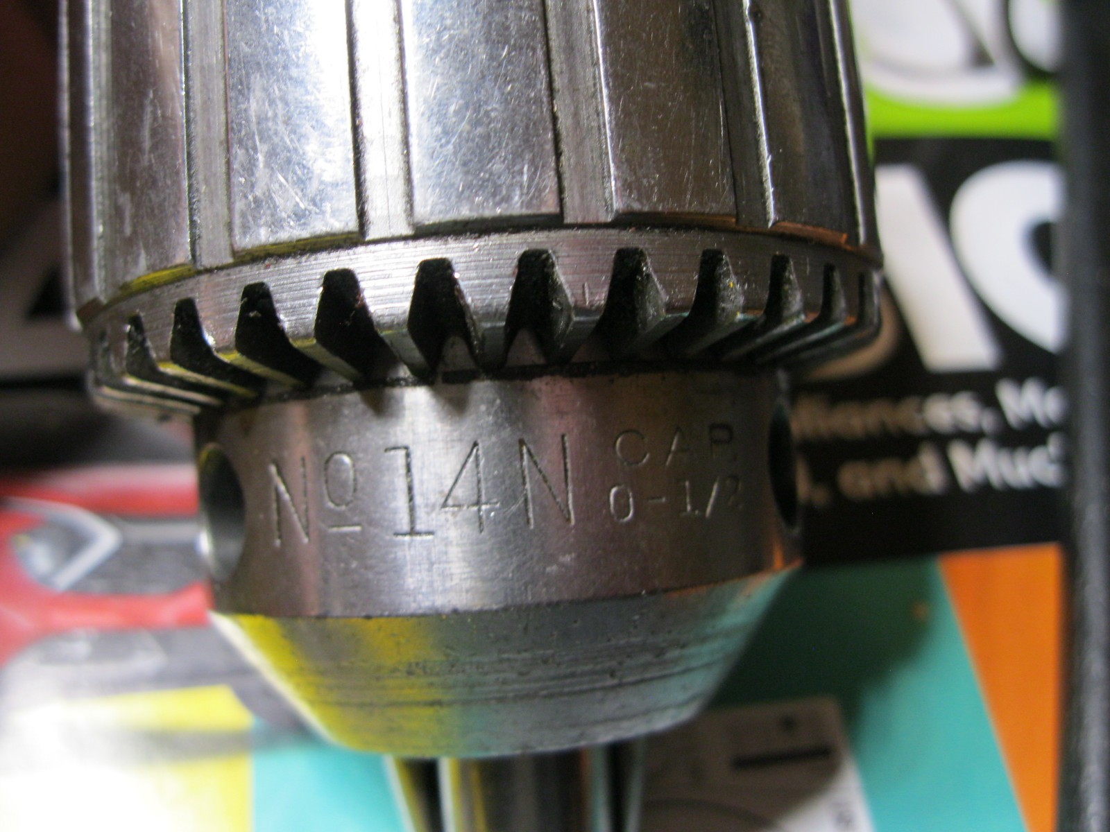 JACOBS #14N 0-1/2″ DRILL CHUCK W/R8 HOLDER KEY AND DRIFT PIN MACHINIST TOOLS