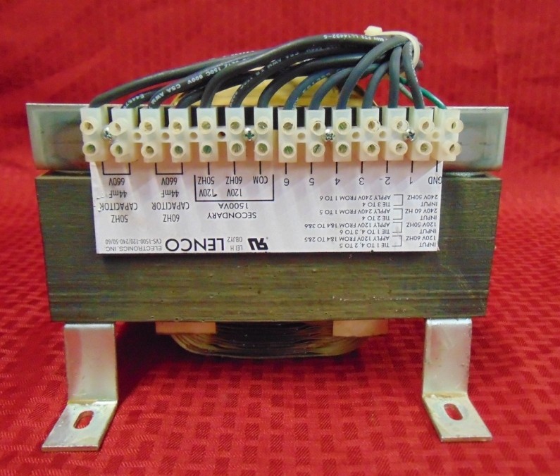 LENCO ELECTRONICS CVS-1500-120/240-50/60, CONSTANT VOLTAGE TRANSFORMER, 1500VA