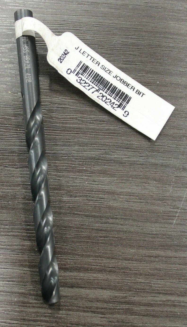 20242 Forney 2.77 in. L High Speed Steel J Letter Drill Bit 5/16 in. Round Shank