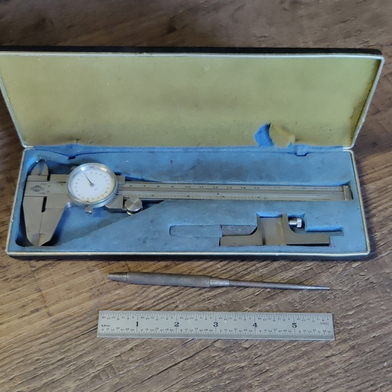 Vintage Matsui Dial Caliper 6 in / 150mm Stainless Steel Made In Japan